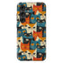 Custom Initials Tabby Cat Lovers Galaxy Case